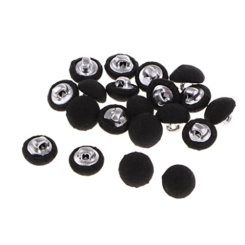 dailymall 20 Stück Ösen Knöpfe Stoff bezogen, Stoffknöpfe, Schaftknöpfe, Bastelknöpfe,Ösenknöpfe mit Stoff bezogen 10mm - Schwarz dailymall 20 Stück Ösen Knöpfe Stoff bezogen, Stoffknöpfe, Schaftknöpfe, Bastelknöpfe,Ösenknöpfe mit Stoff bezogen 10mm - Schwarz von dailymall