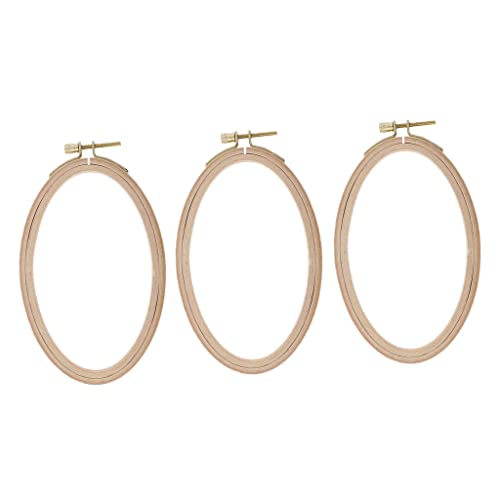 dailymall 3er Set Oval Holz Stickrahmen Holzrahmen Nähen Sticken für Kreuzstich und DIY Handarbeiten dailymall 3er Set Oval Holz Stickrahmen Holzrahmen Nähen Sticken für Kreuzstich und DIY Handarbeiten von Daily Mall