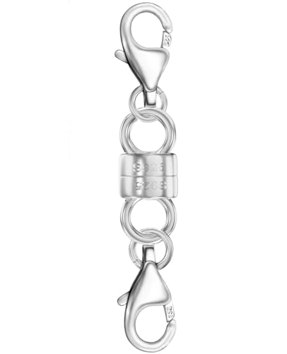Dailyacc 925 Sterling Silber Magnetverschlüsse und Verschlüsse mit Doppelkarabinerverschluss aus Sterlingsilber mit 14K Gold Schmuckkonverter für Armbänder und Verlängerungsketten Dailyacc 925 Sterling Silber Magnetverschlüsse und Verschlüsse mit Doppelkarabinerverschluss aus Sterlingsilber mit 14K Gold Schmuckkonverter für Armbänder und Verlängerungsketten von Dailyacc