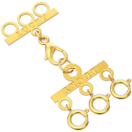Dailyacc Lucky Necklace Layering Clasp 18K Gold and Silver Multi Strang Clasps for Stackable Necklaces Dailyacc Lucky Necklace Layering Clasp 18K Gold and Silver Multi Strang Clasps for Stackable Necklaces von Dailyacc