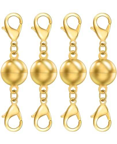 Dailyacc Magnetische Perlenverschlüsse und Verschlüsse, doppelter Karabinerverschluss für Schmuckkonverter und Armbandverlängerung von Dailyacc