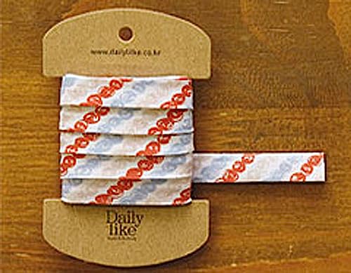 Daily Like Schrägband, Baumwolle, 16 Knit-10 mm x 2,743 m. Daily Like Schrägband, Baumwolle, 16 Knit-10 mm x 2,743 m. von Dailylike
