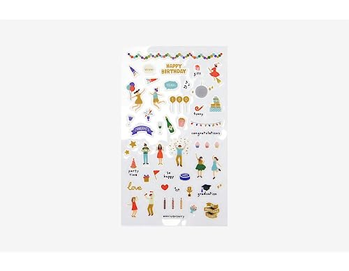 Dailylike Aufkleber PVC Daily Sticker Party Formen und Designs sortiert 9 x 18,5 cm. Dailylike Aufkleber PVC Daily Sticker Party Formen und Designs sortiert 9 x 18,5 cm. von Dailylike