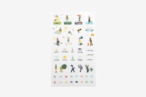 Dailylike Aufkleber PVC Daily Sticker Weather Formen und Designs sortiert 9 x 18,5 cm. Dailylike Aufkleber PVC Daily Sticker Weather Formen und Designs sortiert 9 x 18,5 cm. von Dailylike