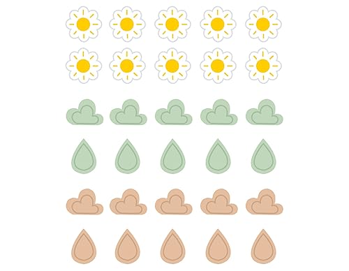Dailylike Aufkleber Wetterpapier 02 auf Bögen, Durchmesser 10 mm, 4 Blatt Dailylike Aufkleber Wetterpapier 02 auf Bögen, Durchmesser 10 mm, 4 Blatt von Dailylike