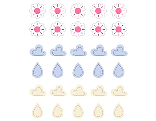 Dailylike Aufkleber Wetterpapier 03 auf Bögen, Durchmesser 10 mm, 4 Blatt Dailylike Aufkleber Wetterpapier 03 auf Bögen, Durchmesser 10 mm, 4 Blatt von Dailylike