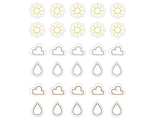 Dailylike Aufkleber Wetterpapier Linie 02 auf Blättern, Durchmesser 10 mm, 4 Blatt Dailylike Aufkleber Wetterpapier Linie 02 auf Blättern, Durchmesser 10 mm, 4 Blatt von Dailylike