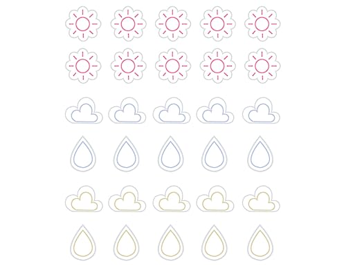 Dailylike Aufkleber Wetterpapier Linie 03 auf Bögen Durchmesser 10 mm 4 Blatt Dailylike Aufkleber Wetterpapier Linie 03 auf Bögen Durchmesser 10 mm 4 Blatt von Dailylike