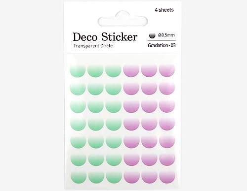 Dailylike Aufkleber aus Papier, rund, Gradation 03 auf Blättern, Durchmesser 8,5 mm. Dailylike Aufkleber aus Papier, rund, Gradation 03 auf Blättern, Durchmesser 8,5 mm. von Dailylike