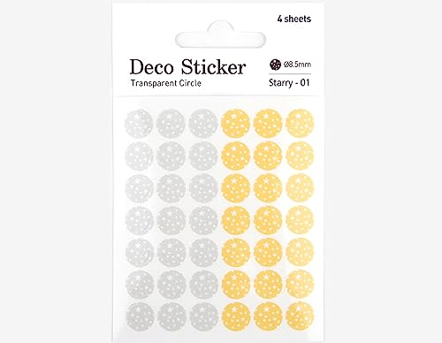 Dailylike Aufkleber aus Papier, rund, Starry 01 auf Blättern, Durchmesser 8,5 mm. Dailylike Aufkleber aus Papier, rund, Starry 01 auf Blättern, Durchmesser 8,5 mm. von Dailylike