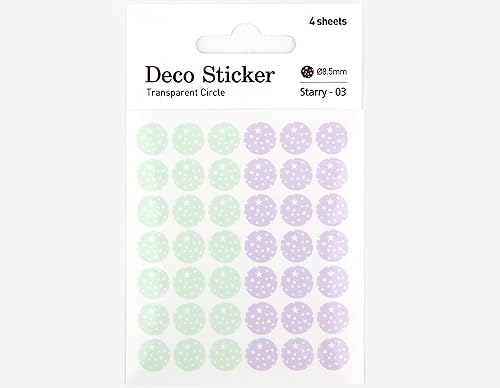 Dailylike Aufkleber aus Papier, rund, Starry 03 auf Blättern, Durchmesser 8,5 mm. Dailylike Aufkleber aus Papier, rund, Starry 03 auf Blättern, Durchmesser 8,5 mm. von Dailylike