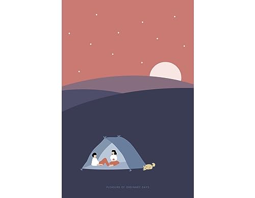 Dailylike Illustrationskarte für Camping, 10 x 15 cm. von Dailylike