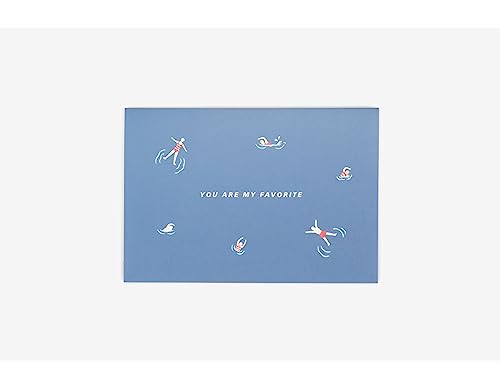 Dailylike Karte zum Schwimmen Album, 16,2 x 11,2 cm. von Dailylike