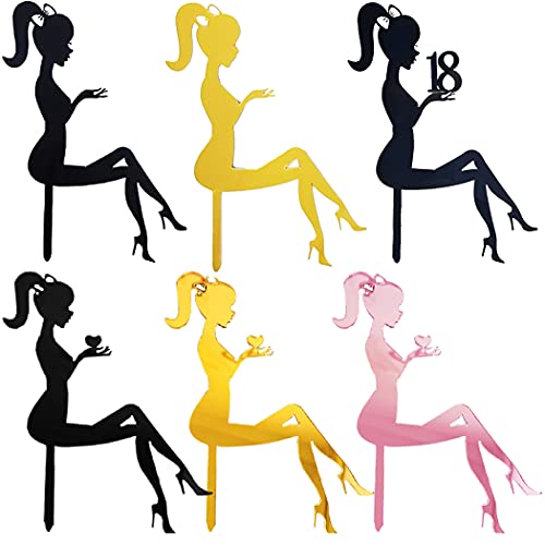 Daimay 12 Stück Topper Torten High Heel Cupcake Topper Dame Silhouette Acryl Kuchendekoration Kuchen Aufsatz Topper Tortenstecker Deko für Hochzeit Engagement Hochzeitsfeier Geburtstagsfeier Daimay 12 Stück Topper Torten High Heel Cupcake Topper Dame Silhouette Acryl Kuchendekoration Kuchen Aufsatz Topper Tortenstecker Deko für Hochzeit Engagement Hochzeitsfeier Geburtstagsfeier von Daimay