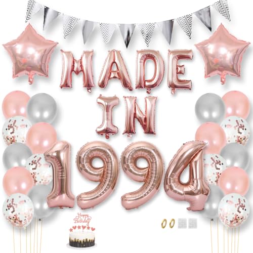Daimay 31 Jahr Geburtstag Deko Frauen Mann MADE IN 1994 Luftballons Rosegold Geburtstagdeko Ballons Folienballons Luftballons Dreieckflagge Stern Mylar Foil Ballon Konfetti Luftballons Tortenaufsatz Daimay 31 Jahr Geburtstag Deko Frauen Mann MADE IN 1994 Luftballons Rosegold Geburtstagdeko Ballons Folienballons Luftballons Dreieckflagge Stern Mylar Foil Ballon Konfetti Luftballons Tortenaufsatz von Daimay