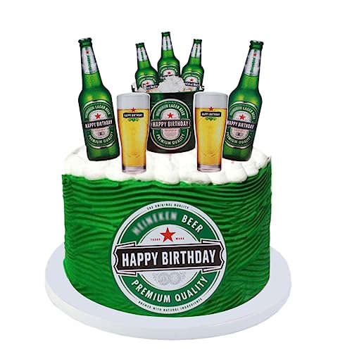 Daimay 48 Stück Bierflasche Tortenaufsatz für Geburtstag, Hochzeit & Brautparty - Kuchen Topper in Braun Daimay 48 Stück Bierflasche Tortenaufsatz für Geburtstag, Hochzeit & Brautparty - Kuchen Topper in Braun von Daimay
