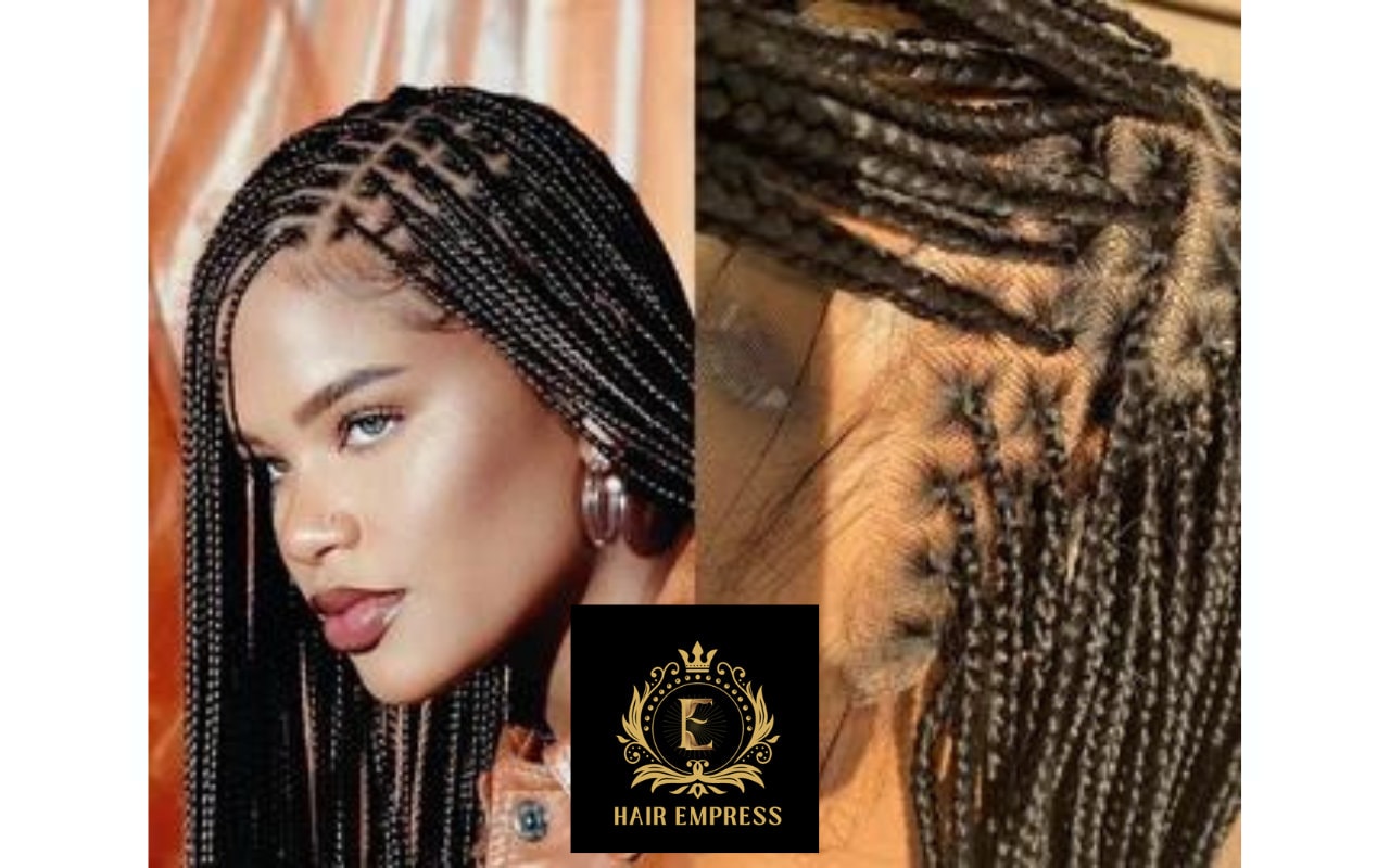 Extra Kleine Knotenlose Perücke - Taillenlange Geflochtene Winzige Mehrere Farben Sofort Lieferbar Extra Kleine Knotenlose Perücke - Taillenlange Geflochtene Winzige Mehrere Farben Sofort Lieferbar von DaintyWigs