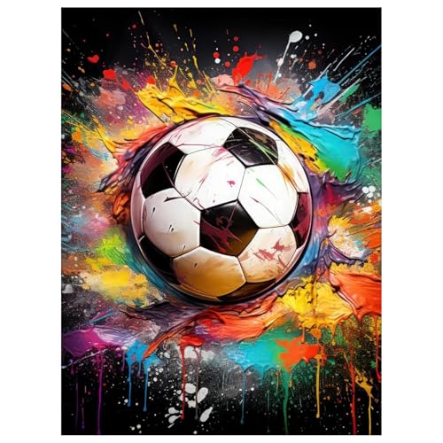 Daisen Art Diamond Painting Fussball - Diamant Painting Bilder, Diamond Painting Erwachsene für Geschenk und Zuhause Wanddekoration 30x40cm Daisen Art Diamond Painting Fussball - Diamant Painting Bilder, Diamond Painting Erwachsene für Geschenk und Zuhause Wanddekoration 30x40cm von Daisen Art
