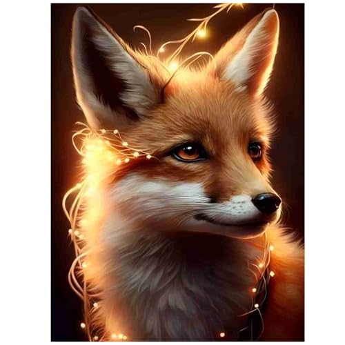 Fuchs Diamond Painting Kits Fuchs 5D Diamant Painting Erwachsene Fuchs Diamant Painting Set for Gift Home Wall Decor 30x40cm von Daisen Art