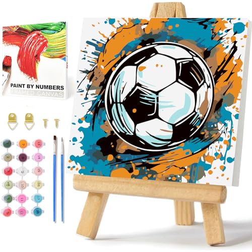 Fußball Malen Nach Zahlen mit Rahmen und Box Malen Nach Zahlen Kleines Format Fußball Paint by Numbers Malen Nach Zahlen ab 5 7 8 Junge 20x20 cm Fußball Malen Nach Zahlen mit Rahmen und Box Malen Nach Zahlen Kleines Format Fußball Paint by Numbers Malen Nach Zahlen ab 5 7 8 Junge 20x20 cm von Daisen Art
