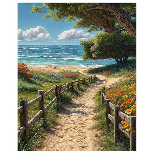 Malen Nach Zahlen Erwachsene Landschaft - Paint by Numbers für Anfänger, Set für Home Décor Ohne Rahmen 40x50cm von Daisen Art