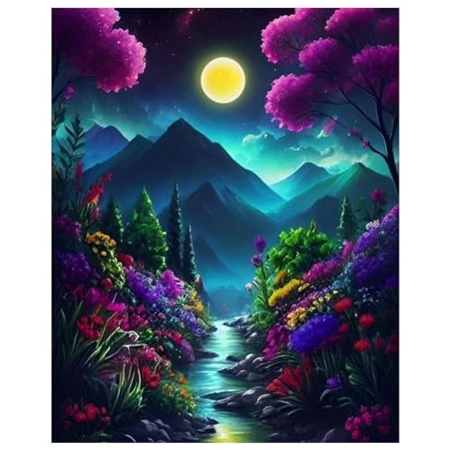 Malen Nach Zahlen Erwachsene Landschaft - Paint by Numbers für Anfänger und Erwachsene, Set für Home Décor 40x50cm von Daisen Art
