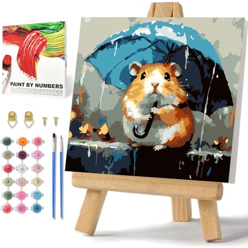 Malen Nach Zahlen Kinder, Tiere Malen Nach Zahlen ab 5 6 7 8 9 10 11 12 Jahre Mädchen und Junge, Farbiges Leinwand Acrylfarben DIY Ölgemälde Set zur Heimdekoration mit Box und Staffelei 20x20cm Malen Nach Zahlen Kinder, Tiere Malen Nach Zahlen ab 5 6 7 8 9 10 11 12 Jahre Mädchen und Junge, Farbiges Leinwand Acrylfarben DIY Ölgemälde Set zur Heimdekoration mit Box und Staffelei 20x20cm von Daisen Art