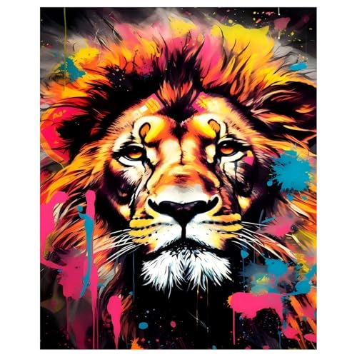 Malen Nach Zahlen Löwe, Malen Nach Zahlen Erwachsene Tiere, Paint by Numbers Adult für Geschenk und Home Decor 40x50cm Rahmenlos Malen Nach Zahlen Löwe, Malen Nach Zahlen Erwachsene Tiere, Paint by Numbers Adult für Geschenk und Home Decor 40x50cm Rahmenlos von Daisen Art