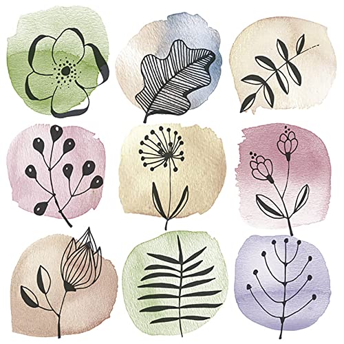 DAISY 3-lagige Seidenpapier-Servietten mit Blumenmuster, für Serviettentechnik, Mittagessen, 33 cm x 33 cm, 20 Stück (Flora-Stempel) von Daisy