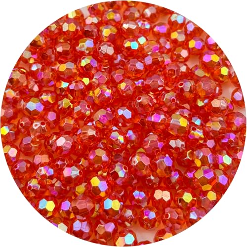 Daiyifiy Runde facettierte Acrylperlen, 6 mm, AB-Farbe, transparente Kristall-Acrylperlen, runde Doppelkegel-Perlen für Schmuckherstellung, Armbänder, Halsketten, Ohrringe, Wind (134, Teebraun AB Daiyifiy Runde facettierte Acrylperlen, 6 mm, AB-Farbe, transparente Kristall-Acrylperlen, runde Doppelkegel-Perlen für Schmuckherstellung, Armbänder, Halsketten, Ohrringe, Wind (134, Teebraun AB von Daiyifiy