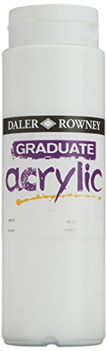 DR Graduate Acrylic DR123500011 Acrylfarbe, 500 ml, Weiß von Daler Rowney