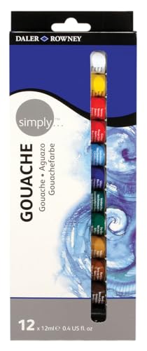 Daler Rowney 126600912 - Simply Gouache Set, 12 x 12 ml Daler Rowney 126600912 - Simply Gouache Set, 12 x 12 ml von Daler Rowney