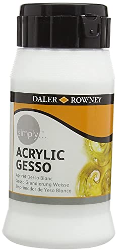 Daler Rowney 129500012 - Simply Acrylic Gesso, 500 ml, weiß Daler Rowney 129500012 - Simply Acrylic Gesso, 500 ml, weiß von Daler Rowney