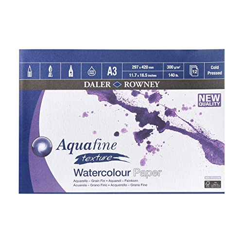 Daler Rowney 403660300 Aquarell Begleiten Block Acquafine, Größe A3, 42cm x 0.67cm x 29.7cm Daler Rowney 403660300 Aquarell Begleiten Block Acquafine, Größe A3, 42cm x 0.67cm x 29.7cm von Daler Rowney