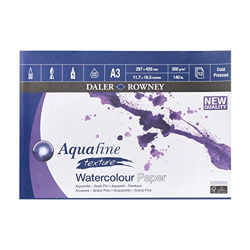 Daler Rowney 403660300 Aquarell Begleiten Block Acquafine, Größe A3, 42cm x 0.67cm x 29.7cm von Daler Rowney