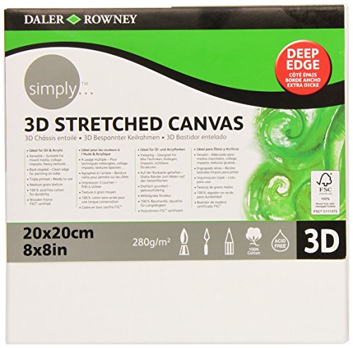Daler Rowney 515082020 - Simply Canvas 3D, 20 x 20 cm Daler Rowney 515082020 - Simply Canvas 3D, 20 x 20 cm von Daler Rowney