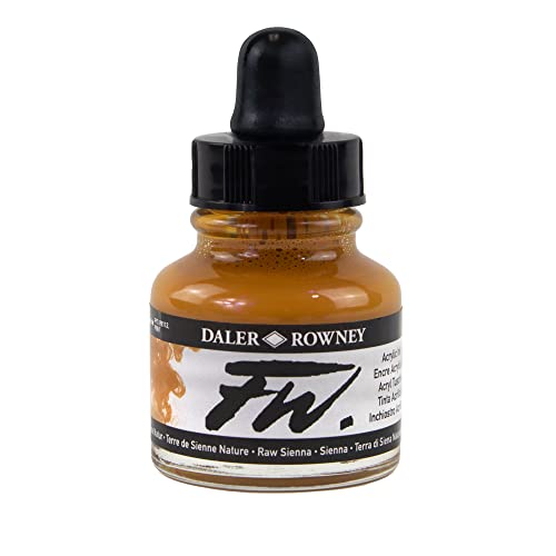 Daler Rowney Acryl Farbe FW Acrylfarbe, 29,5-ml-Flaschen, verschiedene Farben Raw Sienne Daler Rowney Acryl Farbe FW Acrylfarbe, 29,5-ml-Flaschen, verschiedene Farben Raw Sienne von Daler Rowney