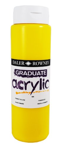 Daler-Rowney Acrylfarbe, 500 ml, Primärgelb von Daler-Rowney