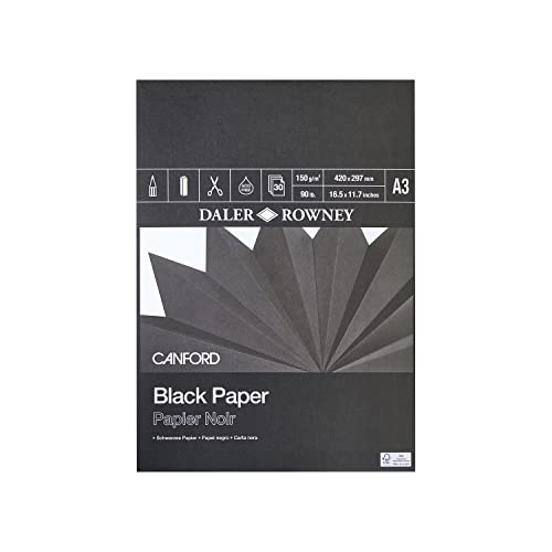 Daler-Rowney Canford Zeichenblock, A3, Schwarz Daler-Rowney Canford Zeichenblock, A3, Schwarz von Daler Rowney