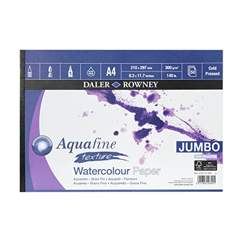 Daler Rowney D431231409 Aquarell Texturblock, Größe A4, 300Gsm Daler Rowney D431231409 Aquarell Texturblock, Größe A4, 300Gsm von Daler Rowney