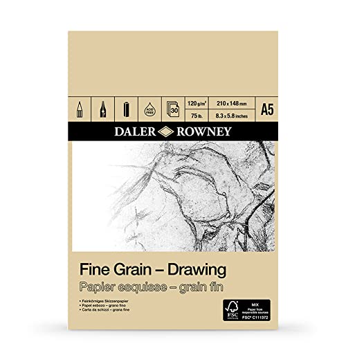 Daler Rowney Fine Grain Klebeblock, Papier Daler Rowney Fine Grain Klebeblock, Papier von Daler Rowney