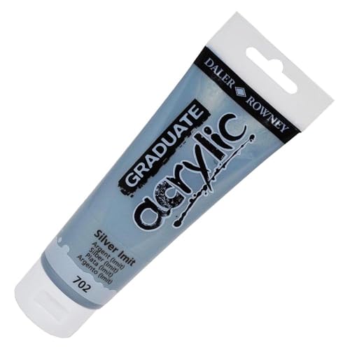 Daler Rowney Graduate 123120573 Acrylfarbe, 120 ml, Silber von Daler Rowney