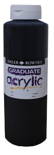 Daler-Rowney Graduate Acrylfarbe, 1-l-Flasche, Schwarz von Daler-Rowney