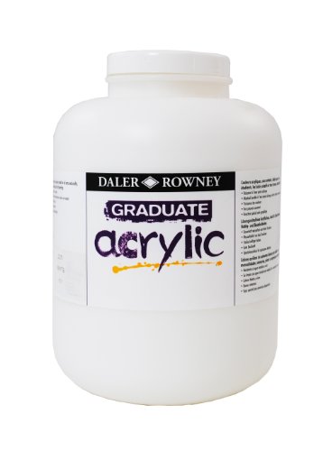 Daler-Rowney Graduate Acrylfarbe, 2,25-l-Flasche, Weiß von Daler Rowney