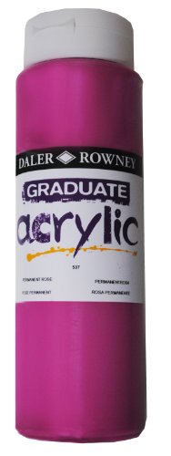 Daler-Rowney Graduate Acrylfarbe, 500 ml, Permant Rose, DR123500537 von Daler Rowney