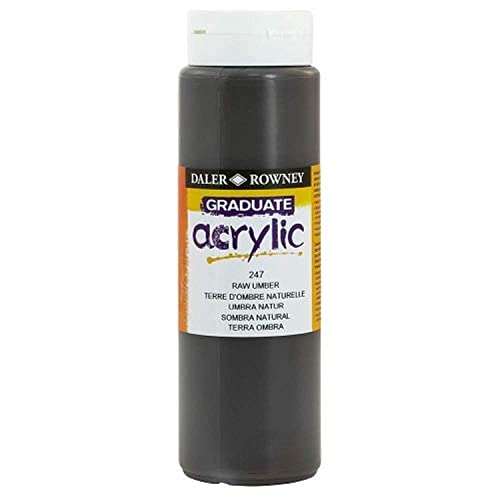 Daler - Rowney Graduate Acrylfarbe, 500 ml, Umbrabraun von Daler-Rowney