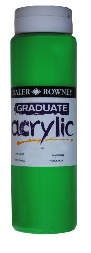 Daler-Rowney Graduate Acrylfarbe, 500-ml-Flasche, Blattgrün von Daler-Rowney