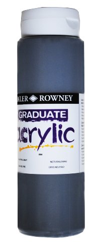 Daler-Rowney Graduate Acrylfarbe, 500-ml-Flasche, Neutralgrau von Daler-Rowney