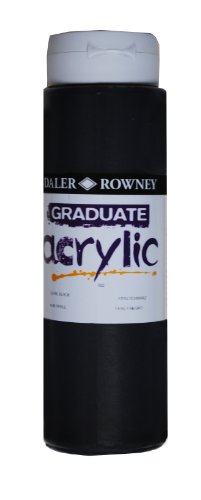 Daler-Rowney Graduate Acrylfarbe, 500-ml-Flasche, Pearl Black von Daler-Rowney