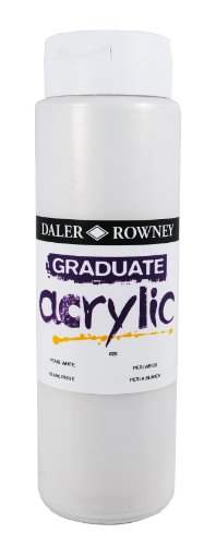 Daler-Rowney Graduate Acrylfarbe 500-ml-Flasche Pearl White von Daler Rowney